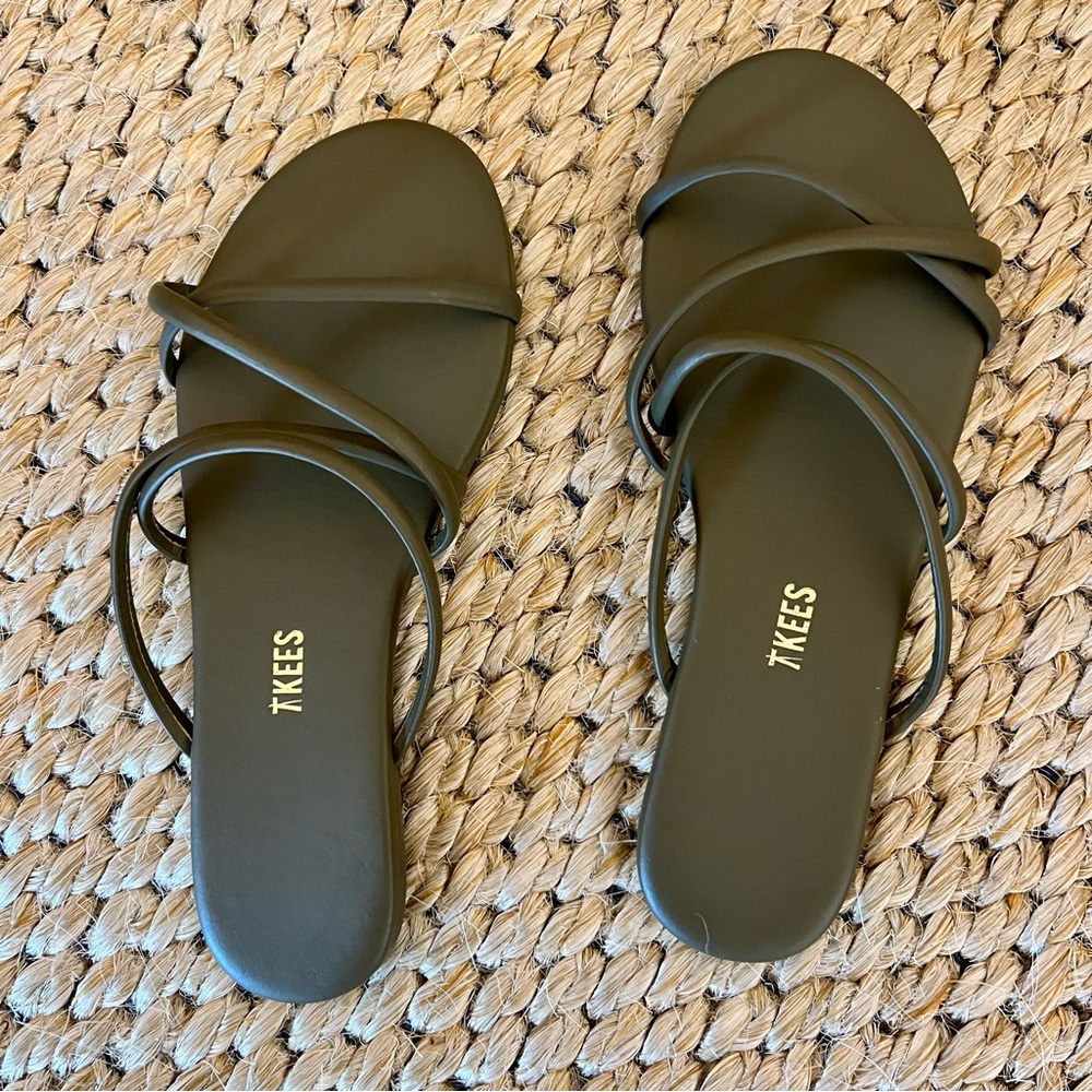 TKEES Women's Dark Olive Sandals